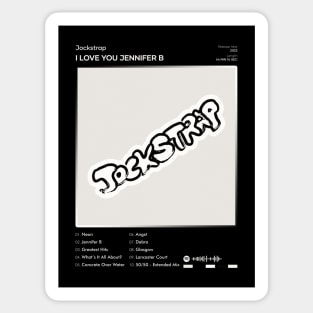 Jockstrap - I Love You Jennifer B Tracklist Album Sticker